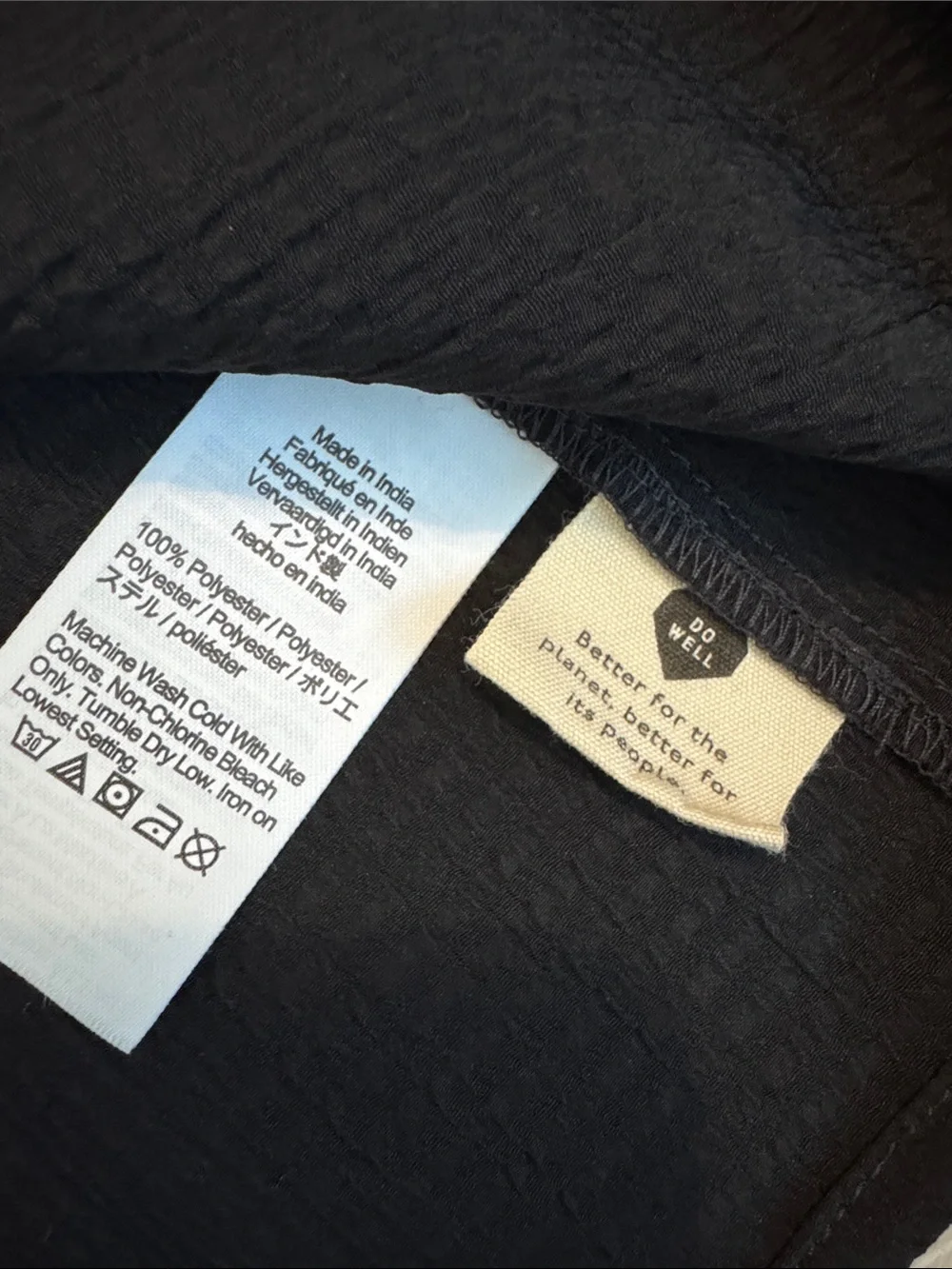 Madewell Black Square Neck Puff Sleeve Blouse